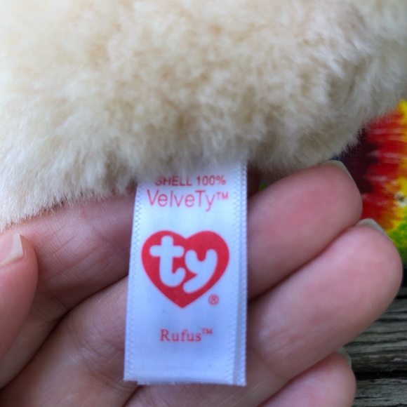 TY Beanie Babies Baby Rufus the Dog Pug stuffed animal toy plushie cute plush - Picture 6 of 11